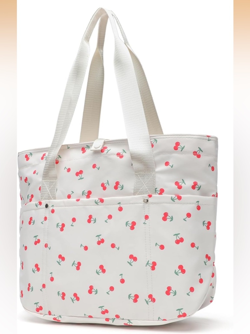 Cherry Print Tote Bag